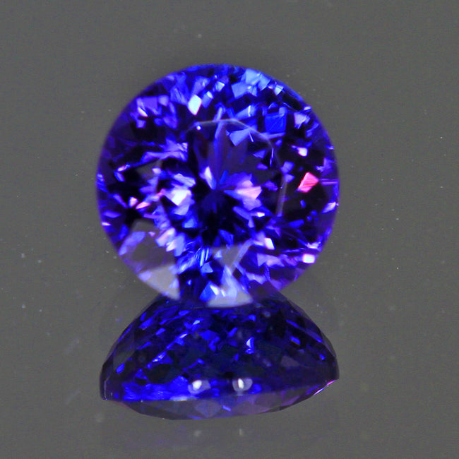 Vivid Color Tanzanite Round 1.73 Carat 