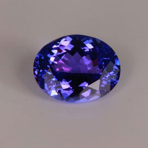 Blue Violet Exceptional Oval Tanzanite Gemstone 2 carat