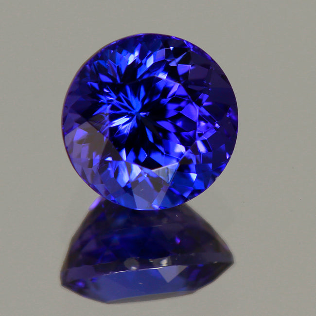 Round Vivid Colored Tanzanite 1.31 Carats
