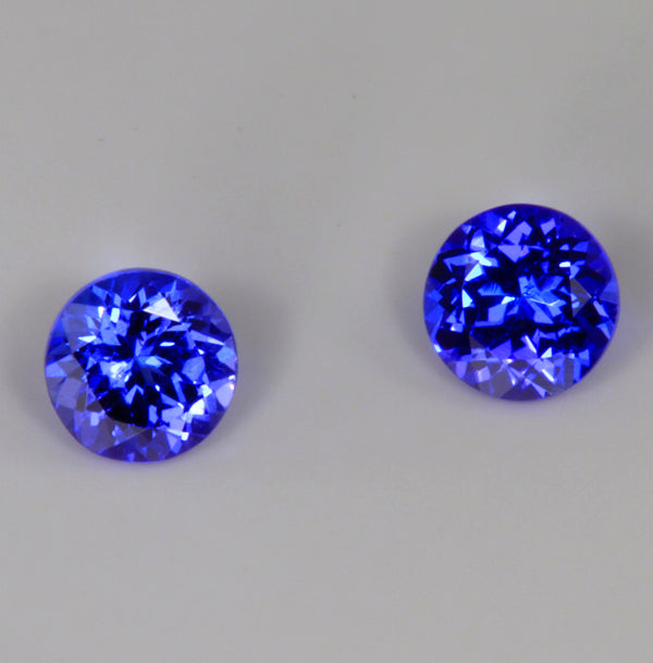 Tanzanite Round Matched Pair 