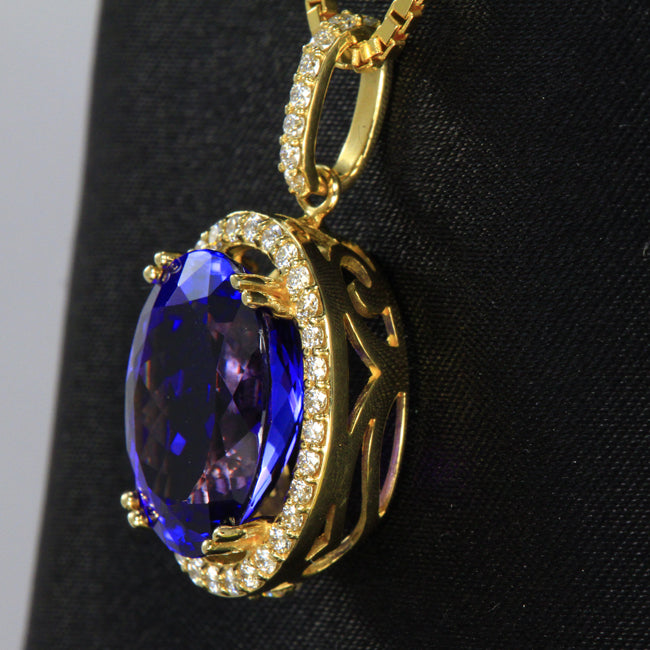 Tanzanite Pendant 7.47 Carat for DePhillippis