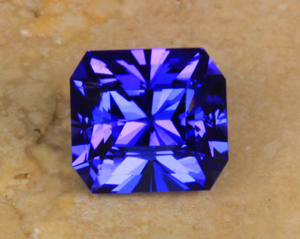 Beautiful Barion Style Brilliant Emerald Cut Tanzanite 3.68 Carats 