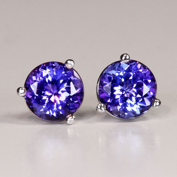 Tanzanite Earrings with 1.91 Carat AAA