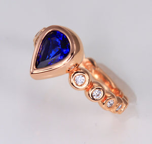 Rose Gold Tanzanite Ring