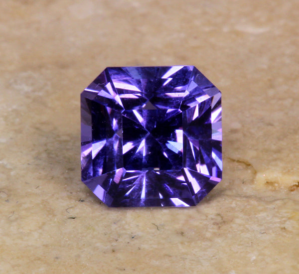Princess Cut Tanzanite 2.34 Carat BVV Color