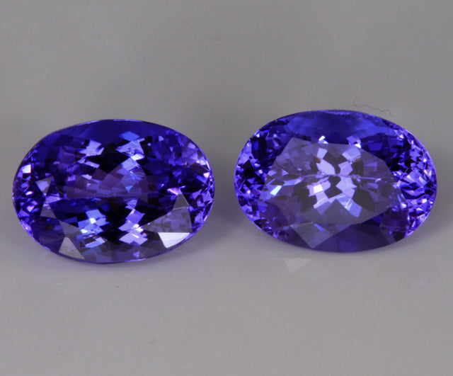 SPECIAL PRICE Tanzanite Matched Pair Oval 7.30 Carat