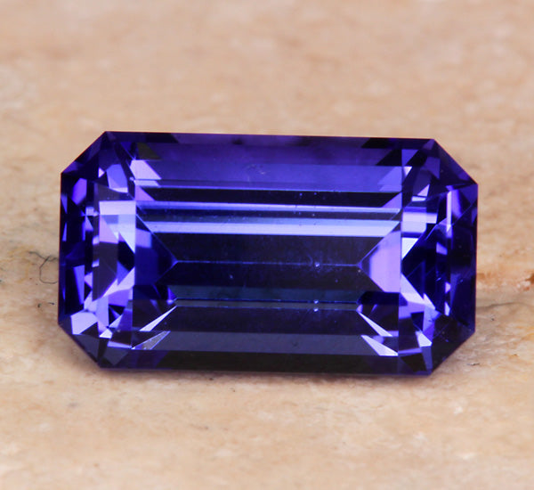 AAA Tanzanite 2.97 Carat Violet Blue Exceptional Color