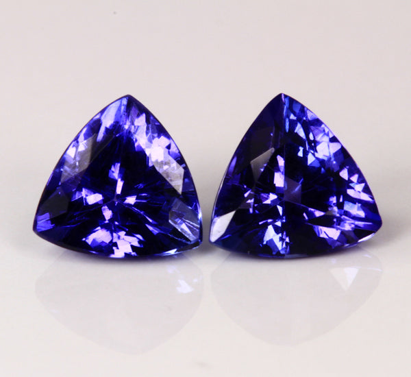 Tanazanite Pair 2.62 Carat BVV Color