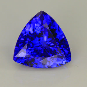 Tanzanite Trilliant with Exceptional Color and Brilliance 4.89 Carats
