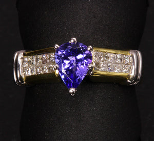 Ladies' Tanzanite Ring 1.18 Carat BVV Color