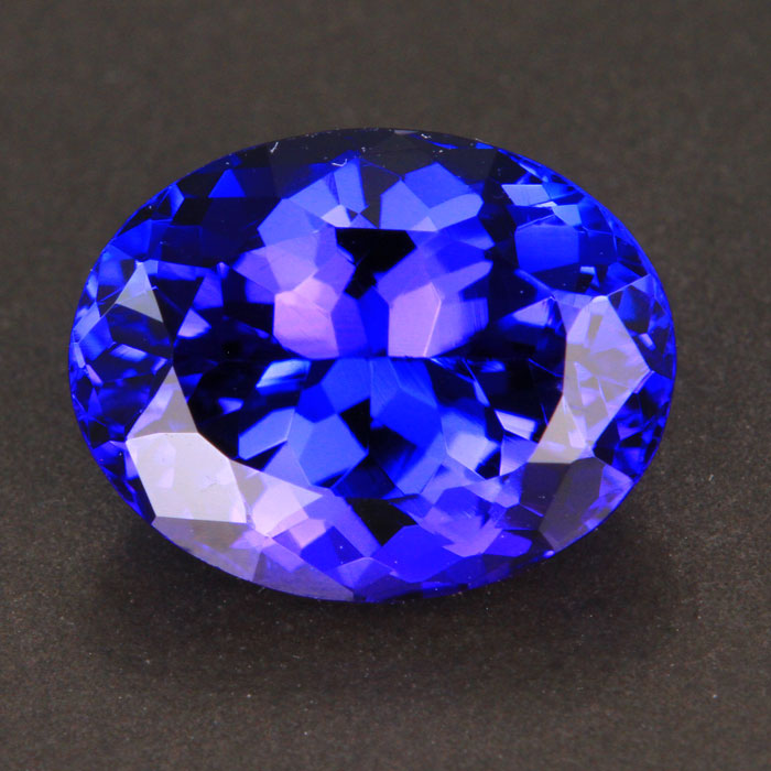 Violet Blue Oval Tanzanite Gemstone 4.81 Carats