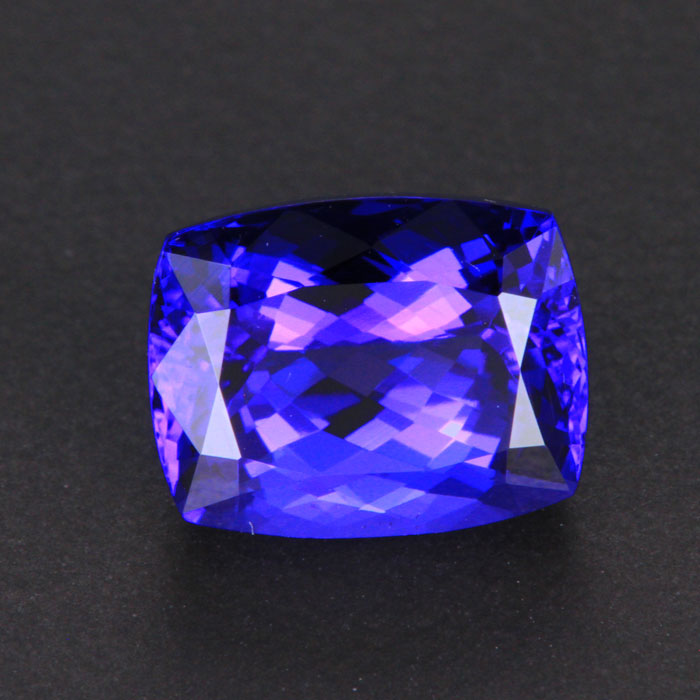 Blue Violet Antique Cushion Tanzanite Gemstone 4.50 Carats