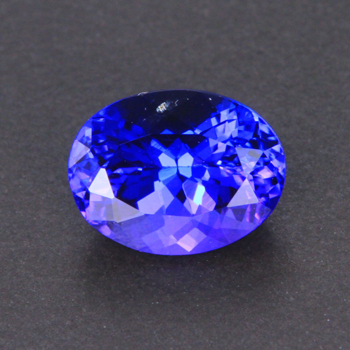 Violet Blue Oval Tanzanite Gemstone