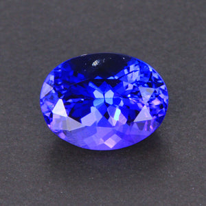 Violet Blue Oval Tanzanite Gemstone