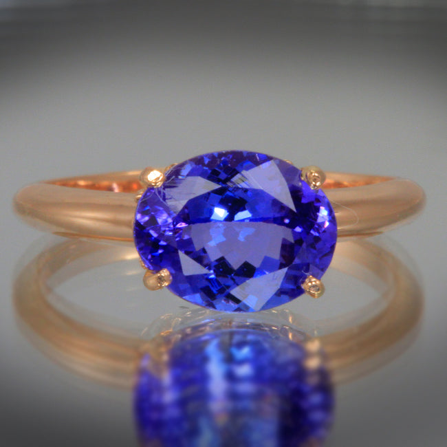 Tanzanite Ring in Rose Gold 