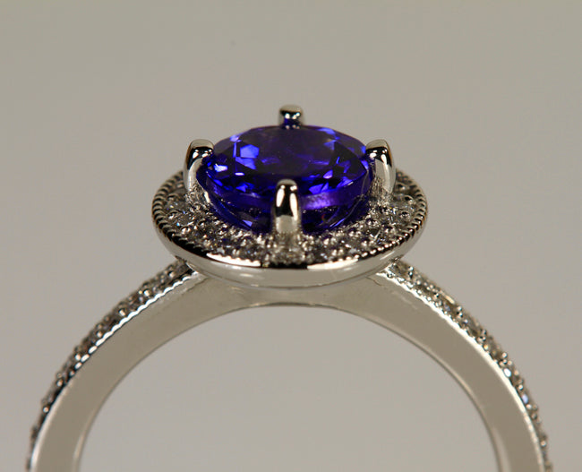 Platinum Tanzanite Ring 1.57 Carats