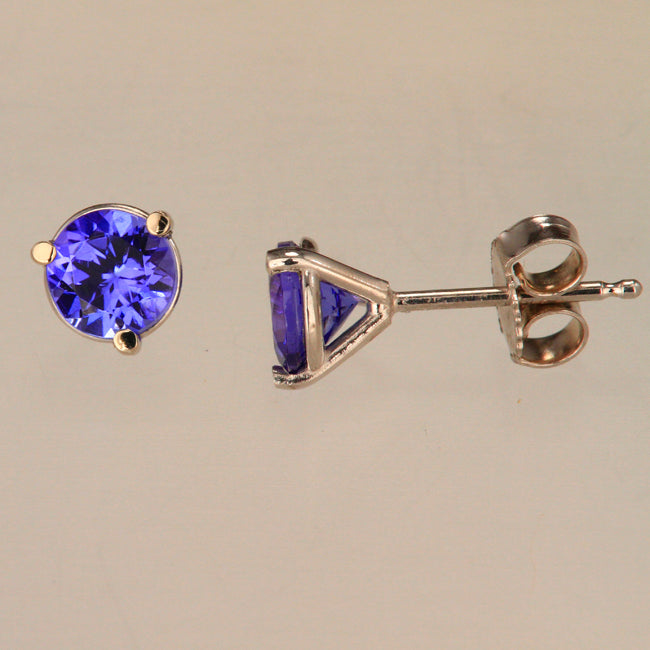 Tanzanite Stud Earrings 1.10 Carat