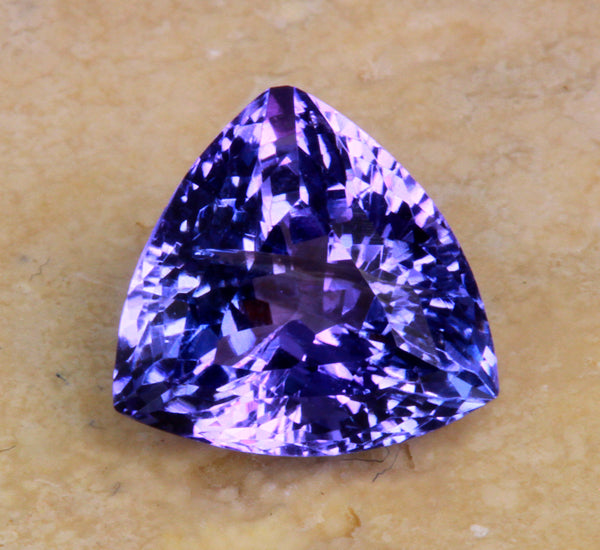 Tanzanite 2.47 Carat Trilliant Blue Violet Intense Color
