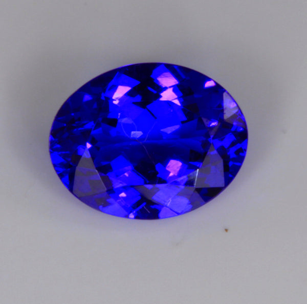 Tanzanite Oval Gemstone with Exceptionally Blue Color