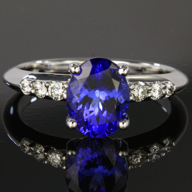 Tanzanite and Diamond Ring