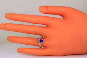 Modern Tanzanite Ring by Christopher Michael