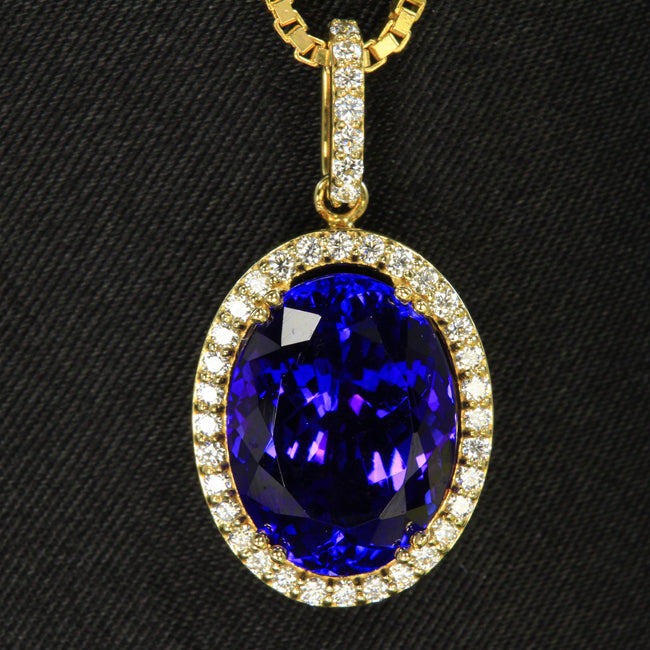 Tanzanite Pendant 7.47 Carat for DePhillippis