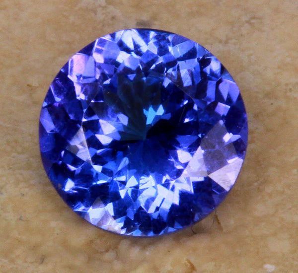 Tanzanite 1.67 Round Violet Blue Vivid Color