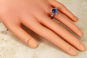 Christopher Michael Designed Ring with Oval Tanzanite