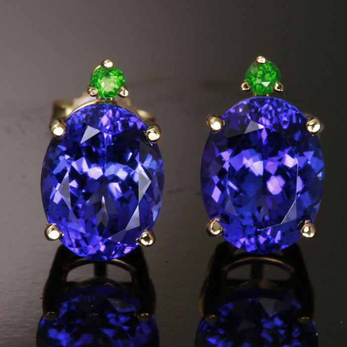 Tanzanite earrings 6.88