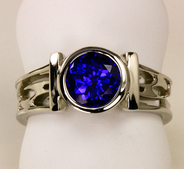 Tanzanite Ring Designed By Christopher Michael 1.71 Carat