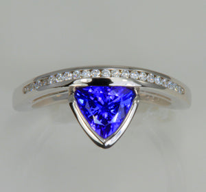 Gabriella Tanzanite Ring Designed by Christopher Michael