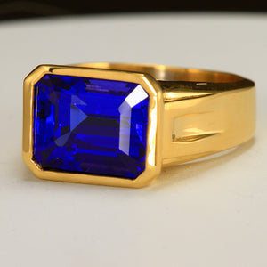 Mens tanzanite ring