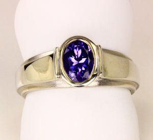 Tanzanite Ring .91 Carat Designed By Christopher Michael