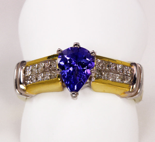 Ladies' Tanzanite Ring 1.18 Carat BVV Color