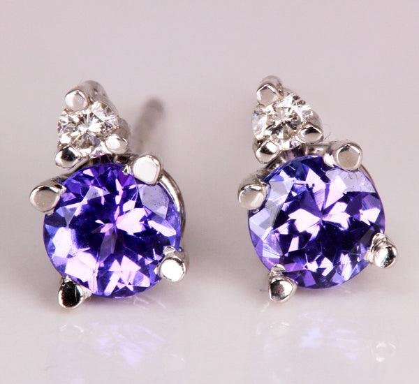 Tanzanite Earrings .65 Carat BVV Color