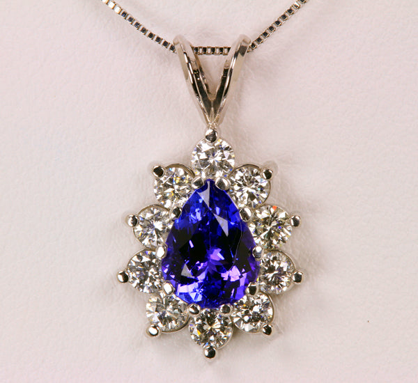 Tanzanite Pendant 1.76 Carat BVV Color
