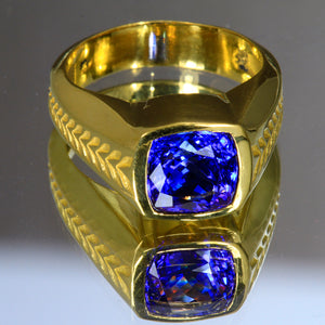 22kt Tanzanite ring for Mitchell