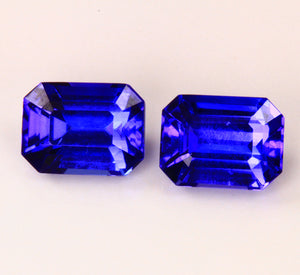 Tanzanite Pair 4.04 Carat BVE Color