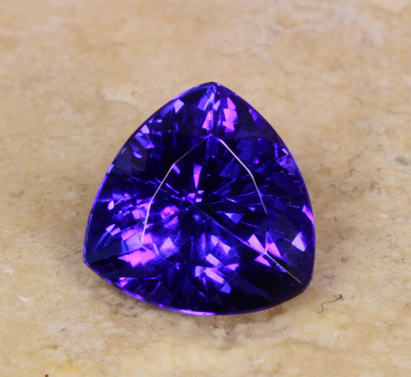 Trilliant Tanzanite 2.67 Carat BVE Color