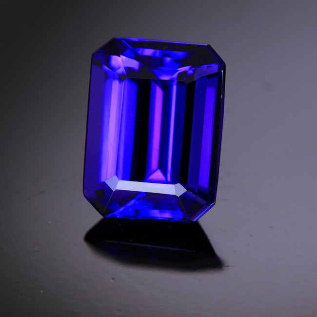 Ultra-Fine Tanzanite Emerald Cut 9.57 Carats