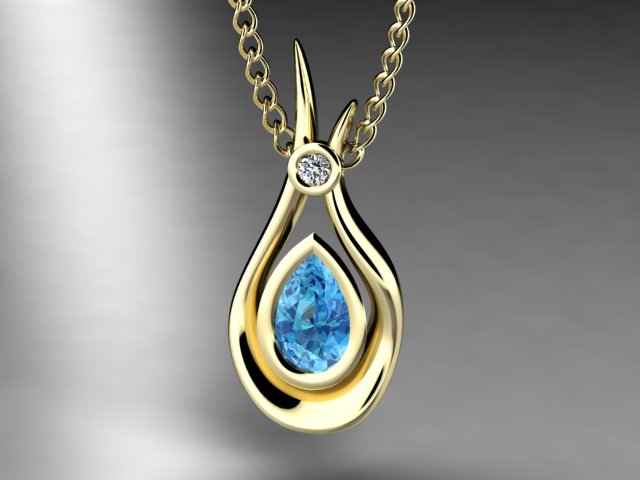 Christopher Michael Designed Tanzanite Pendant