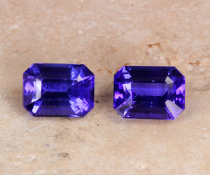 Tanzanite Pair 4.04 Carat BVE Color