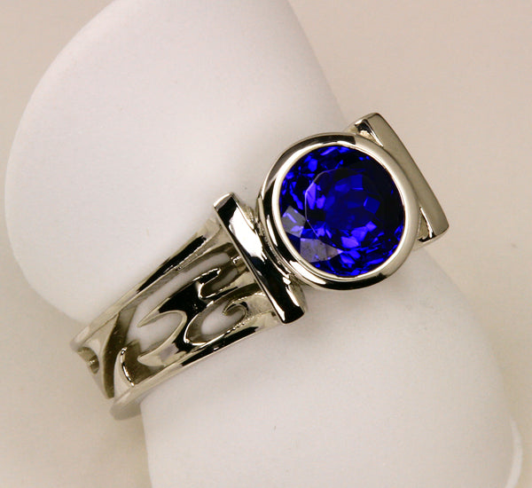 Tanzanite Ring Designed By Christopher Michael 1.71 Carat