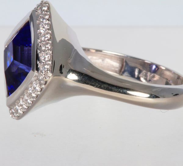 Tanzanite Ring Designed By Christopher Michael 3.97ct