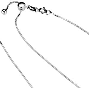 Sterling Silver Adjustable Chain Up to 22 inches