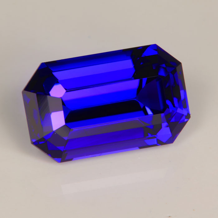 Blue Violet Emerald Cut Tanzanite Gemstone 7.04cts*