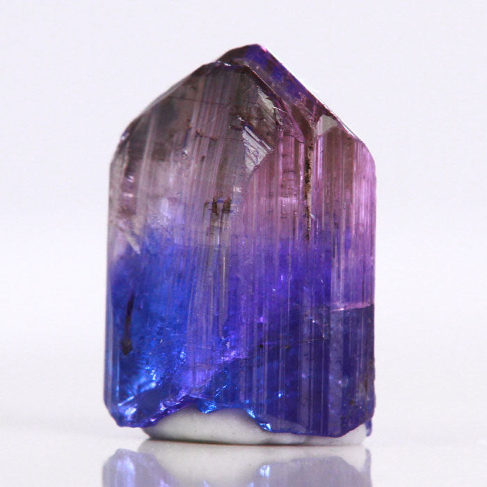 Raw bicolor tanzanite crystal