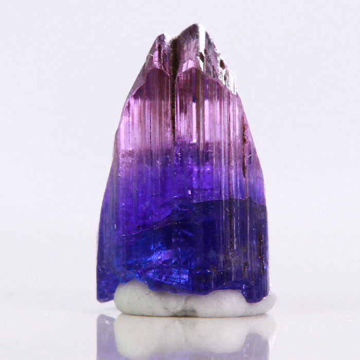 Bi-Color Tanzanite Crystal Mineral Specimen