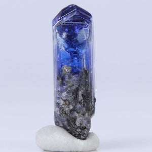 Gemmy blue tanzanite crystal specimen