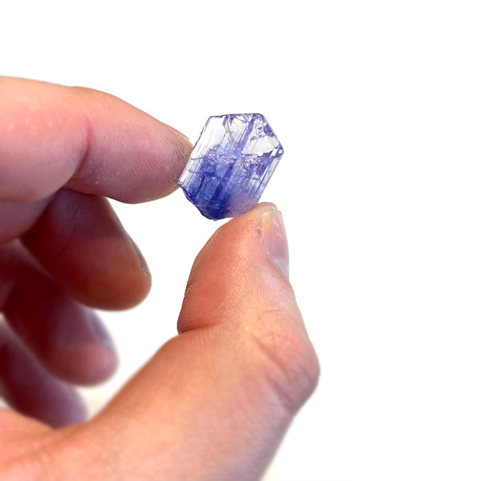 Fancy color natural tanzanite crystal